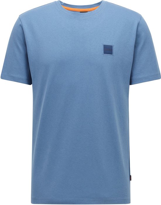 Hugo Boss - T-shirt Tales Responsible Blauw - Heren - Maat M - Regular-fit