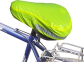 fietszadelhoes - zadelhoes - zadelhoes in geel met veiligheidslichtstrips - reflecterende strepen - Fiets - Zadelhoesje - Zadelhoes - Reflector zadel ZadelHoes Universeel