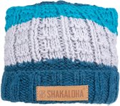 Shakaloha Gebreide Wollen Muts Heren & Dames Beanie Hat van schapenwol Halve Fleece Voering - Bay Beanie Blue Unisex - One Size Wintermuts