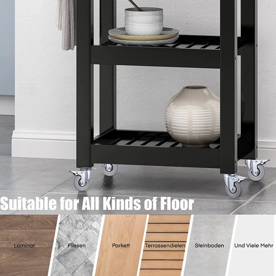 Zwaarlast Zwenkwielen Schroeven - 50 Mm Tot 200 KG - 4 Stuks Geen Vloersporen Stille Trolley Wielen Voor Meubels Rubberen Trolleywielen Zwart