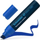 Schneider permanent marker - Maxx 280 - beitelpunt - blauw - S-128003