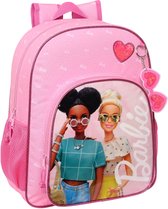 Barbie Girl Junior Backpack - Rugzak - School Rugtas - Roze - 32 x 38 x 12 cm met grote korting