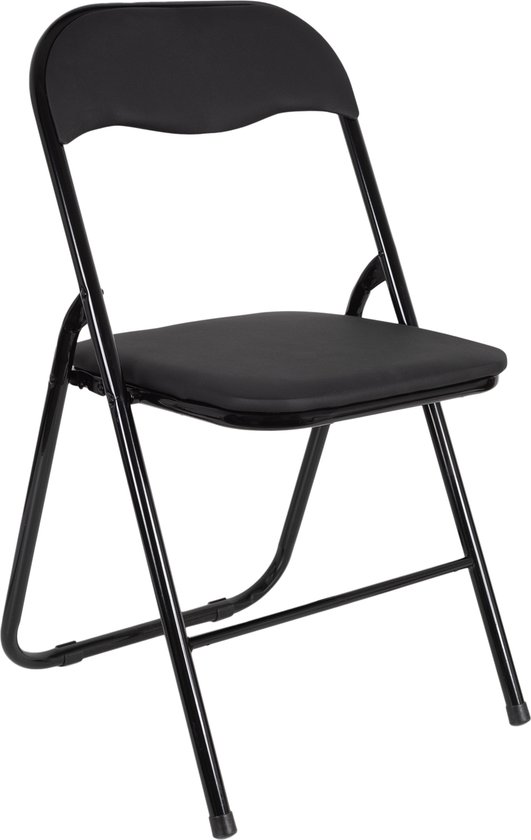 Chaise pliante - Chaise pliante - Ribcord - Zwart - 40x35cm