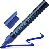 Schneider permanent marker - Maxx 233 - beitelpunt - blauw - S-123303