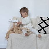 BAKIMO Baby & Kids Loungewear - Biologisch Bamboe Katoen - Sweater set broek en trui - Off White / Gebroken Wit - 62/68