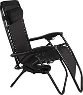 Chaise de jardin pliable EASTWALL - Chaise longue - Chaise de jardin robuste - 3 positions réglables - Chaise longue - 180x67x34 cm - Gris