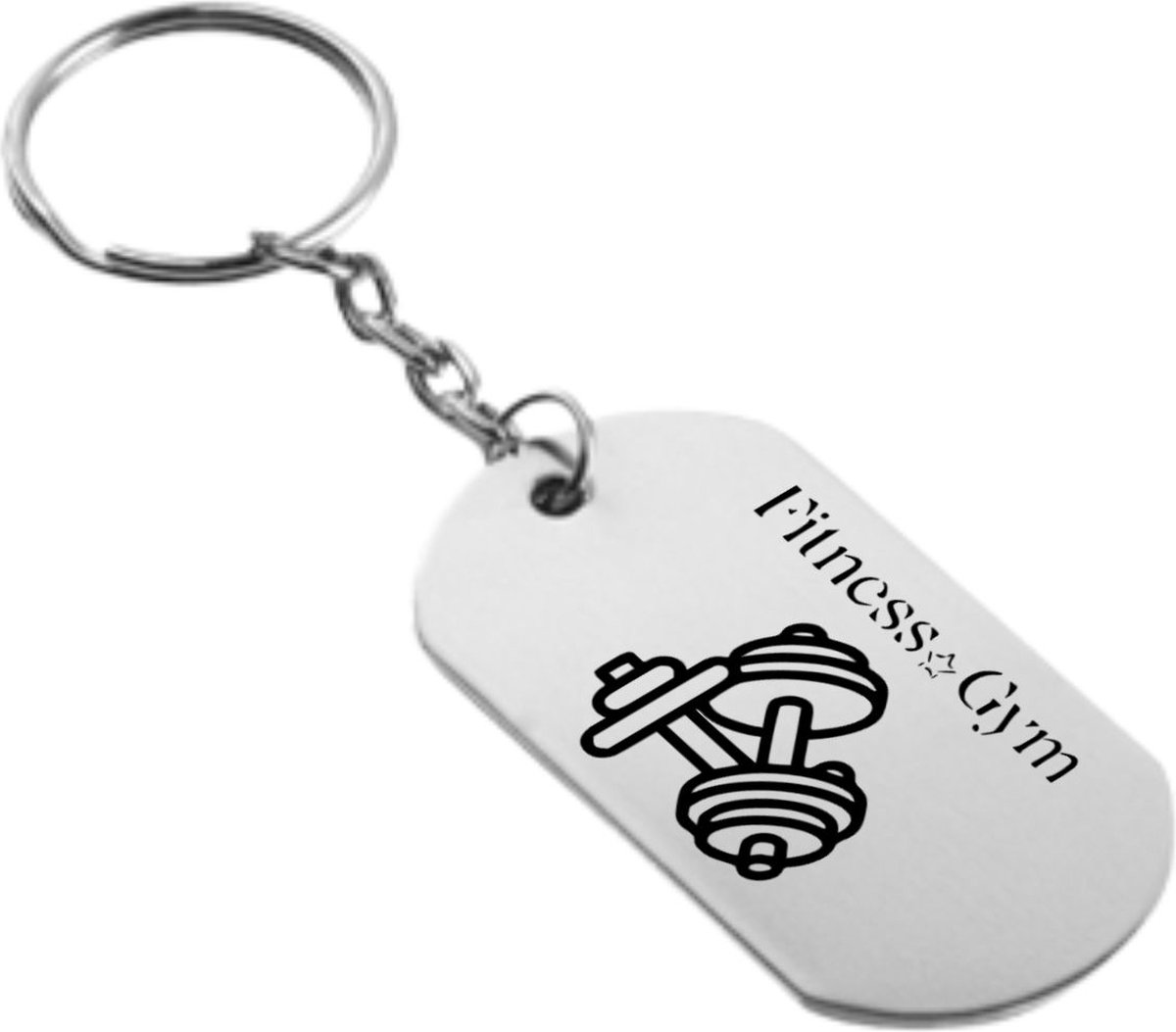 Akyol - Fitness Sleutelhanger - Fitness - De echte fitnessfanaten - Fitness - de echte - Sporten - 2,5 x 2,5 CM