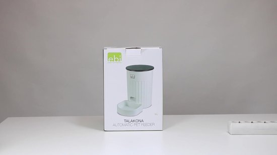EBI Talakona Programmeerbare Voerbak Voerautomaat Kat Wit