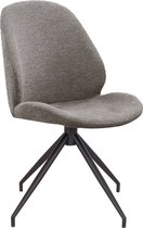 House Nordic 2 x chaise de salle à manger MonteCarlo base pivotante brun clair.