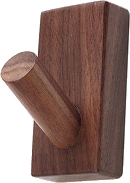 DWIH® - Nordic Design Kapstokhaken - Set van 2 - Walnoot - Model 