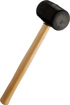 Rubberen hamer met houten handvat 200 gram