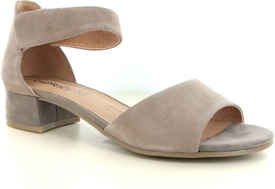 Caprice | Nette sandaal | Taupe suede | Maat 4.5/37.5