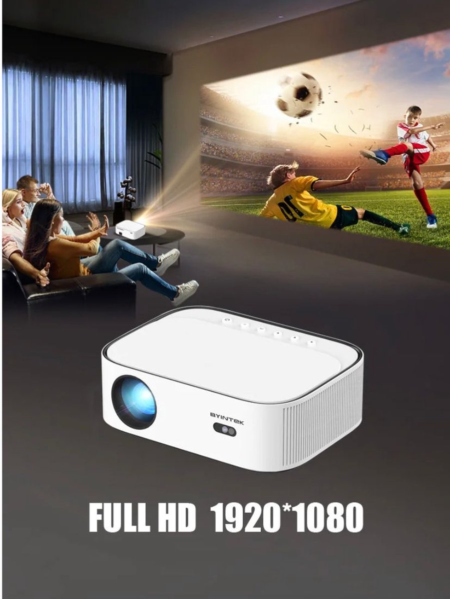 K45 PRO met AutoFocus - Smart WiFi Beamer - Full HD 1080P - 9800 Lumen - 4K Input Projector - Streamen Vanaf je Telefoon - Android 9.0 - 5G Streamen - 6D Keystone - Bluetooth - Compacte Beamer