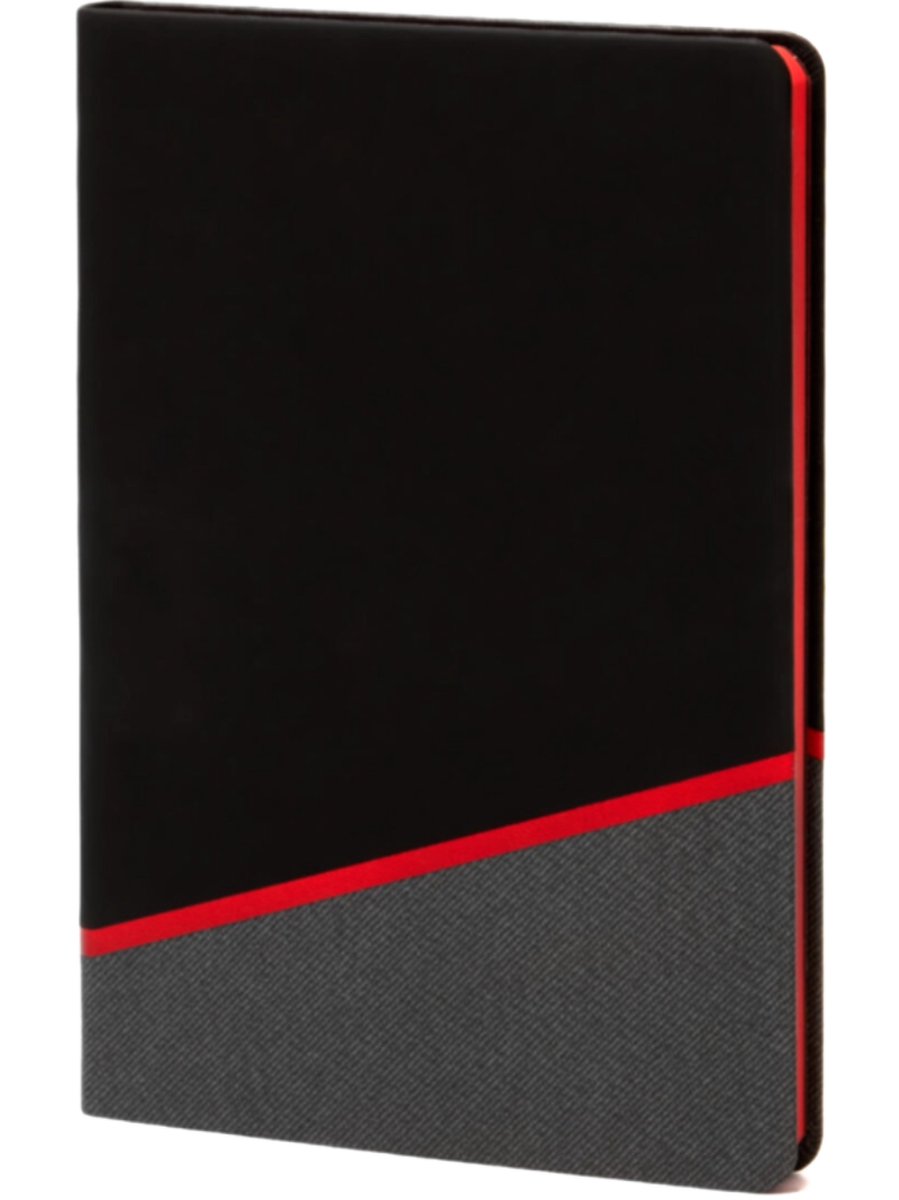 Papacasso Schetsboek A5 - Luxe Notebook - Schrijfblok - Notitieblok - Hardcover Handgemaakt van Leer - Premium Zuurvrij Papier - Opbergvak - 256 Blanco Pagina's - Perfect Cadeau - Rood