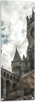 Tuinposter – Onderaanzicht van Hogwarts Castle - 40x120 cm Foto op Tuinposter (wanddecoratie voor buiten en binnen)