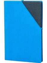 Papacasso Sketchbook - Carnet A5 de Luxe - Fait à la main - Hardcover en cuir Premium - Pages Blanco - Blauw