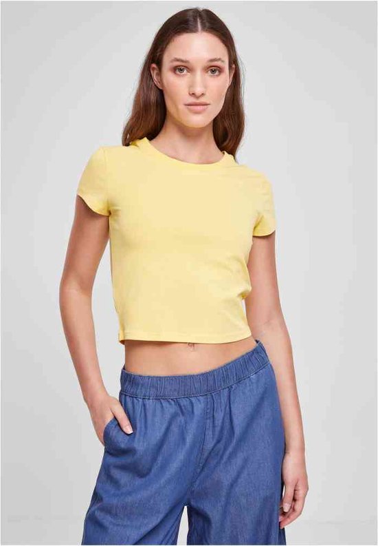 Urban Classics - Stretch jersey Crop top - XXL - Geel