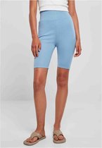 Urban Classics - High Waist Korte cycle broek - S - Blauw