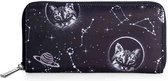 Banned - SPACE CAT Dames portemonnee - Zwart