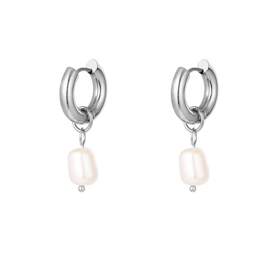 Yehwang | zilveren oorbellen | RVS | Parels | Simpel | Klein | Tieners | Dames | Cadeau voor haar | Moederdag
