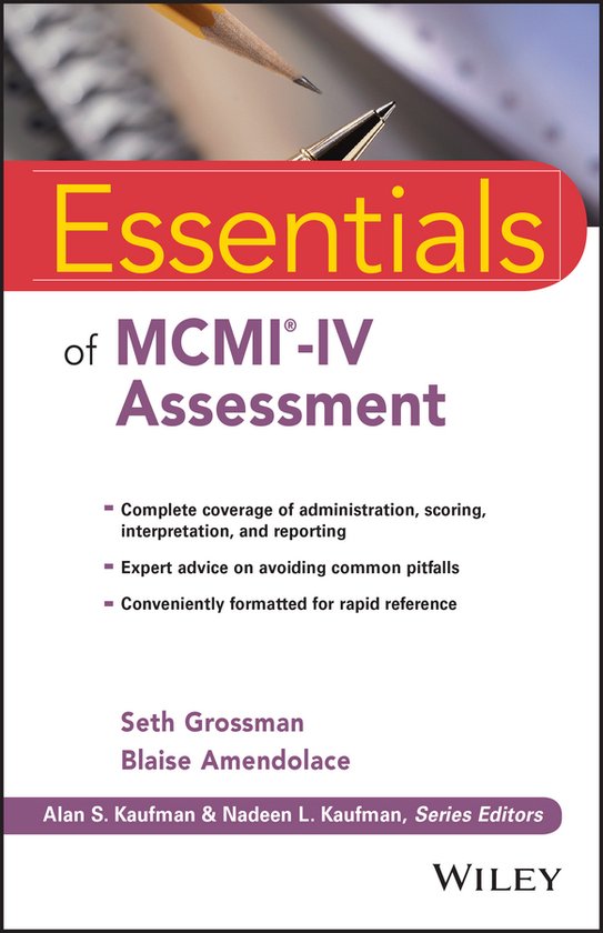 Essentials of MCMI-IV Assessment - cover