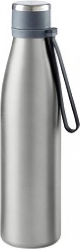 ISOSTEEL Travel Quickstop Thermosfles, titanium-grijs