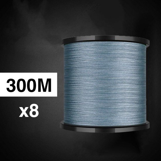 Gevlochten vislijn - Vislijnen - Gevlochten lijn - 0.327mm - #4.0 - PE x8 - 300m - Visdraad - Karpervissen - Vissen - Feedervissen - Grijs van Operrex — afbeelding 3