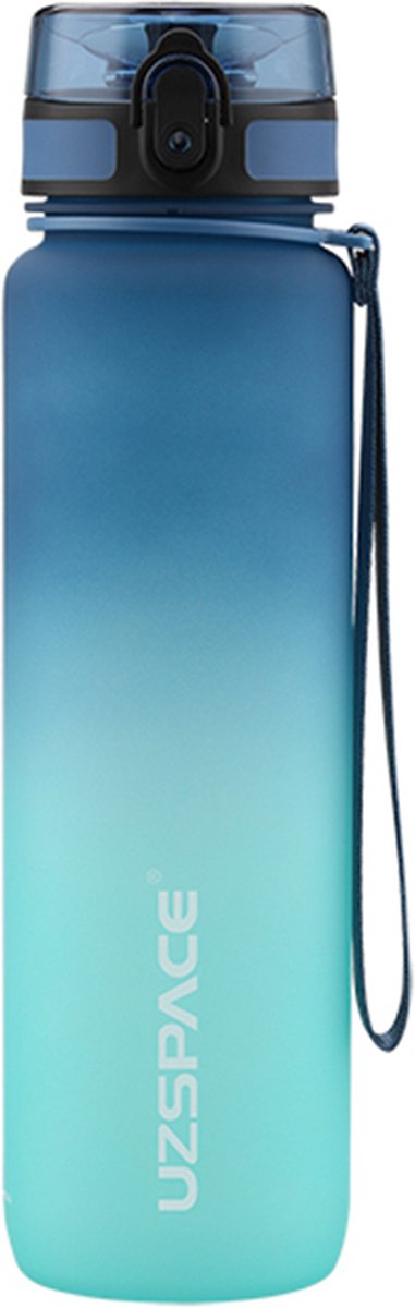 UZSPACE Waterfles - Drinkfles 500 ml - Blauw/Groen thumbnail 2