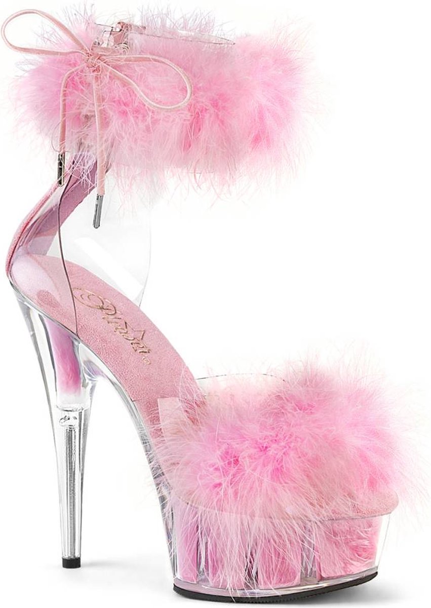 Pleaser - DELIGHT624F Sandaal met enkelband - US 5 - 35 Shoes - Roze/Roze