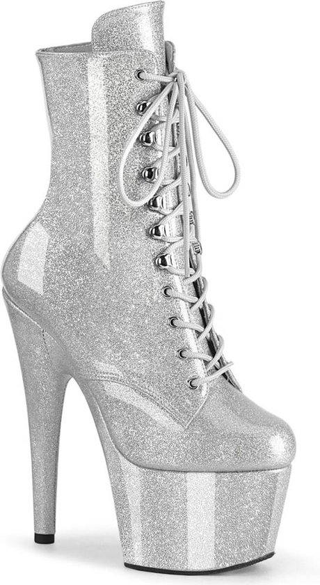 Pleaser - ADORE-1020GP Platform Bottes femmes, Chaussures de pole dance - US 8 - 38 Chaussures - Couleur argent