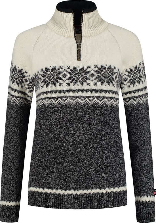 Noorse dames trui in Setesdals-design van 100% zuivere wol,