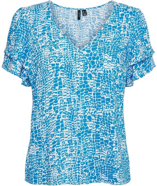 Vero Moda Curve Top Donna Maniche Corte Scollo A V: Eleganza E Comfort In Tessuto Morbido