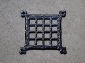 Kloosterraamrek - metaal zwart - raambeschermer-Average