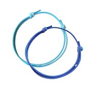 2 Enkelbandjes-Blauw- licht blauw-Kinderen-Charme Bijoux