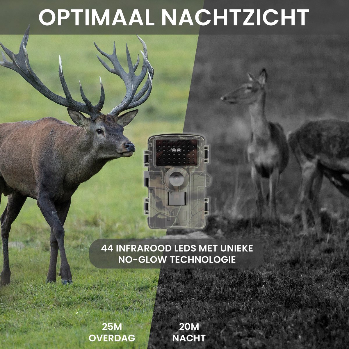 BLAZEVIDEO Wildkamera, 48MP 1296P wildkamera mit bewegungsmelder nachtsicht, IP66 Wasserdicht nachtsicht überwachungskamera, Infrared jagdkamera wildtierkamera für Gärtenfür Freilandforschung