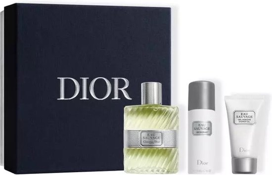 Dior EAU SAUVAGE set 3 pz Eau de Toilette spray 100 ml + shower gel 50 ml + deodorant spray 60 ml