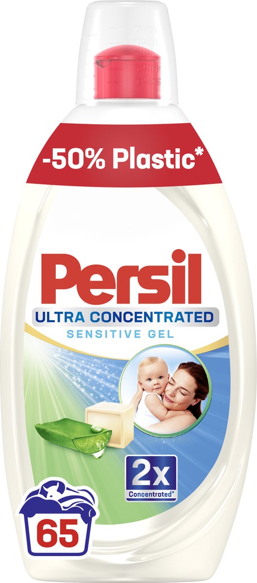 Persil Ultra Concentrated Sensitive - Vloeibaar Wasmiddel - Voordeelverpakking - 2 x 65 Wasbeurten