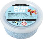 Foam Clay®, lichtblauw, glitter, 35gr