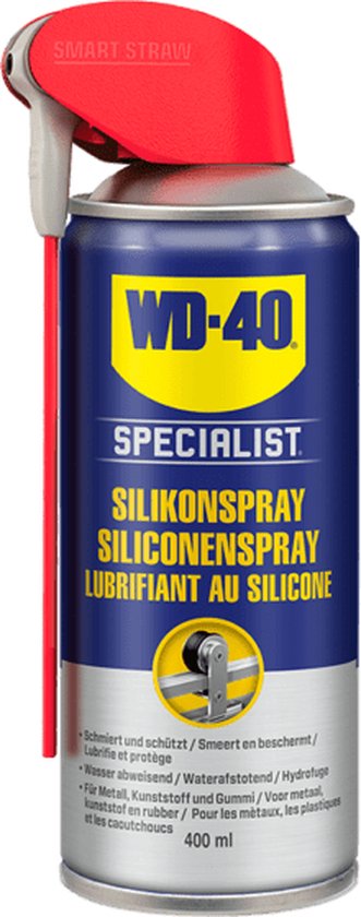 WD-40 Specialist® Siliconenspray - 400ml - Smeermiddel - Siliconenvet - Voor hogedruk apparatuur