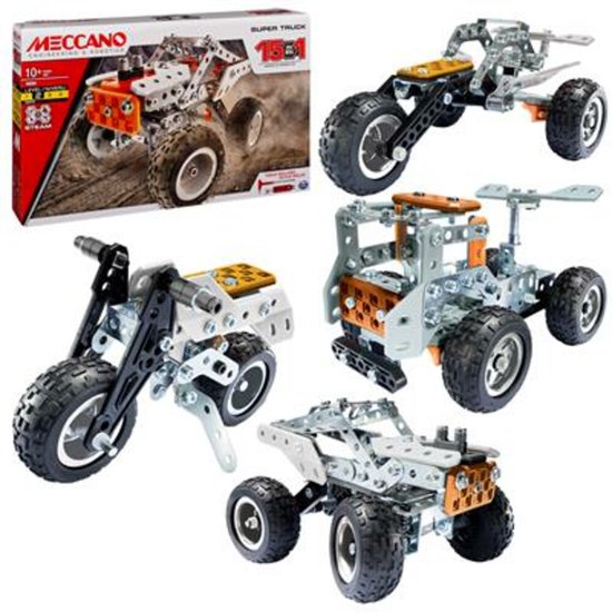 Meccano - 15-in-1 Super Truck - S.T.E.A.M.-bouwpakket