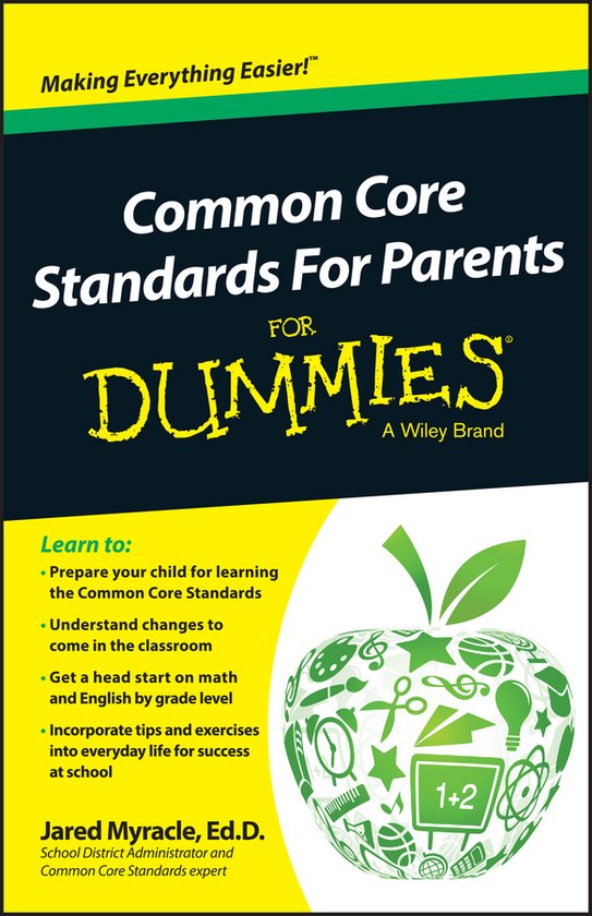 Common Core Standards For Parents For Dummies - cover
