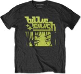Billie Eilish - Anime Logo Heren T-shirt - M - Zwart