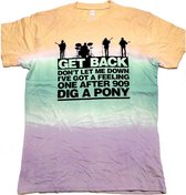 Tshirt Homme The Beatles -XL- Get Back Gradient Multicolore