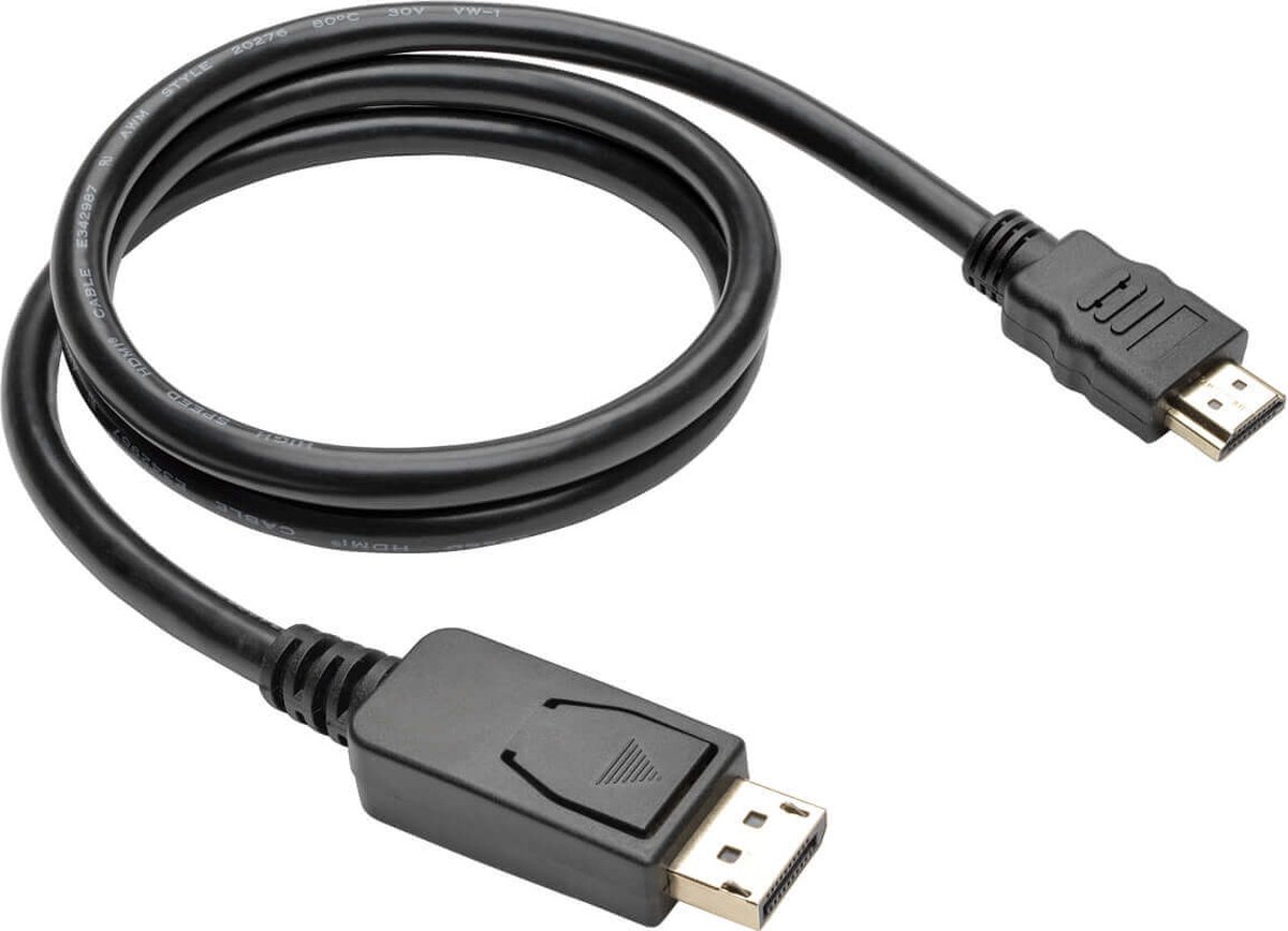 Tripp Lite P582-003-V2 video kabel adapter 0,91 m DisplayPort HDMI Zwart, Metallic