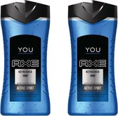 Axe 3 in 1 Douchegel - You Refreshed - 2 X 250 ml