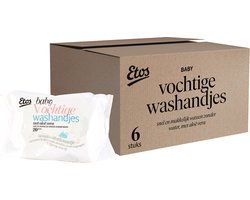 angst genie Versterken Etos Baby Vochtige Wegwerp washandjes - Vegan - 6 x 20 stuks - megabox |  bol.com