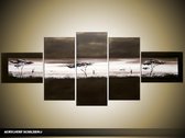 Peinture acrylique Nature | Gris-noir | 150x70cm 5Liège peint à la main
