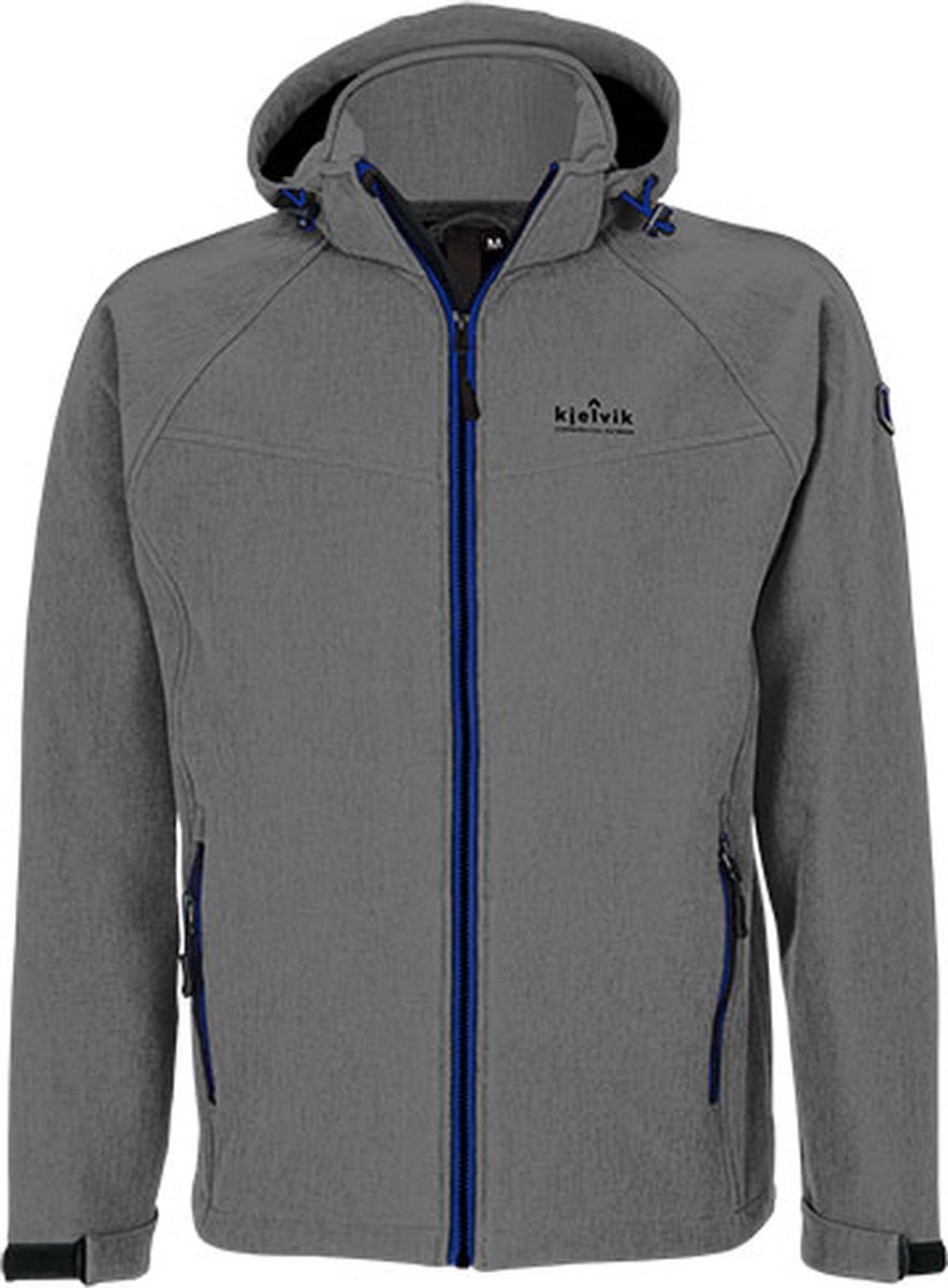 Kjelvik softshell jas - heren softshell jas - Geert - grijs - maat M
