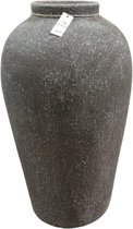 Handgemaakte Keramische vaas grijs Ø 45cm