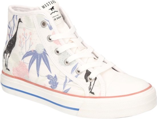 Mustang canvas sneaker met print maat 43.